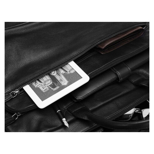 Чоловіча шкіряна сумка портфель для ноутбука Always Wild LAP513NDM чорна фото №5