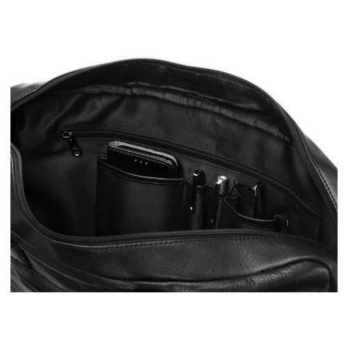 Чоловіча шкіряна сумка портфель для ноутбука Always Wild LAP513NDM чорна фото №7