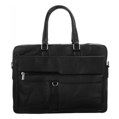 Чоловіча сумка портфель для ноутбука з натуральної шкіри Always Wild чорна фото №2