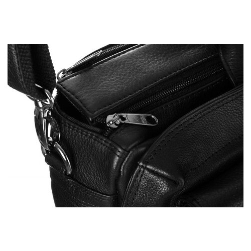 Чоловіча шкіряна сумка портфель для ноутбука Always Wild LAP31701NDM чорна фото №7