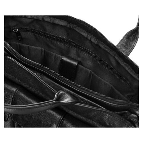 Чоловіча шкіряна сумка портфель для ноутбука Always Wild LAP31701NDM чорна фото №6