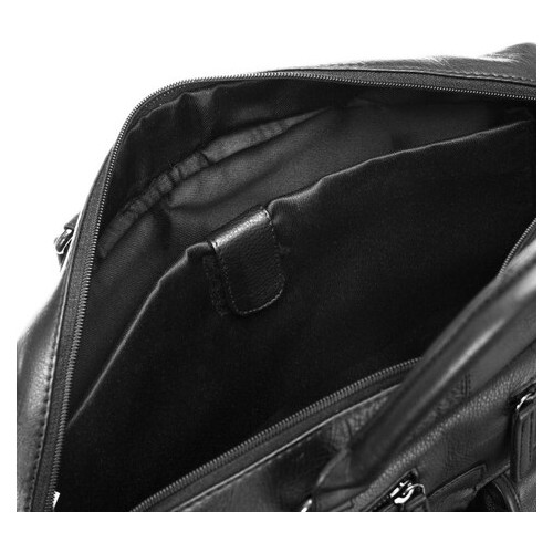 Чоловіча шкіряна сумка з відділом для ноутбука Always Wild 14 дюймів чорна LAP146NDM фото №7