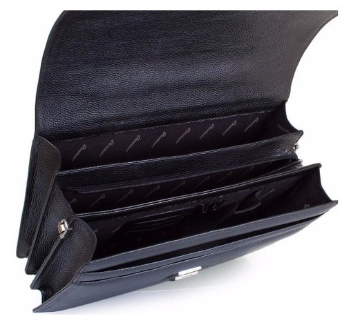 Кожаный мужской портфель с отделением для ноутбука Desisan SHI317-011 фото №5