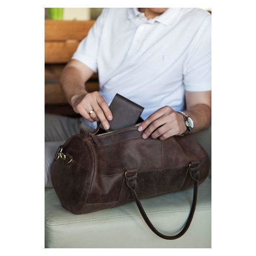 Чоловічі шкіряні сумки Harper темно-коричневі Blank Note BN-BAG-14-o фото №7