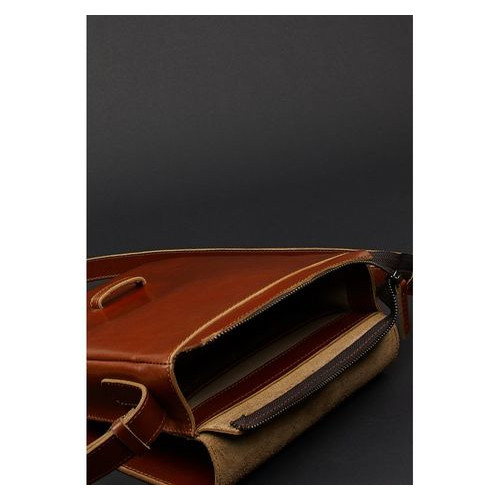 Чоловіча шкіряна сумка-месенджер Esquire світло-коричнева BN-BAG-18-k фото №4