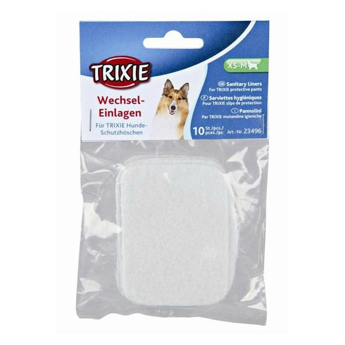 Гигиенические прокладки для собак Trixie Wechsel-Einlagen р. XS/S/S-M 10 шт. фото №1