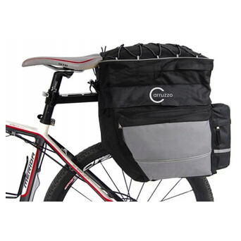 Велосипедна сумка на багажник, велоштани з дощовиком 55L Carruzzo фото №2