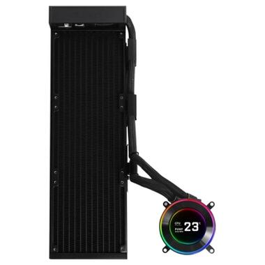 Система жидкостного охлаждения Lian Li HydroShift II LCD-C 360 FANLESS, Black (G89.GHS2LCD36B.00) фото №2