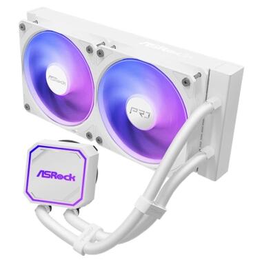 Система жидкостного охлаждения ASRock Pro White 240 ARGB фото №2