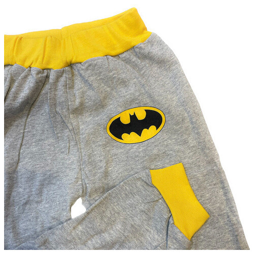 Дитяча піжама для хлопчика Бетмен Disney бавовняна зріст 110 сірий фото №3