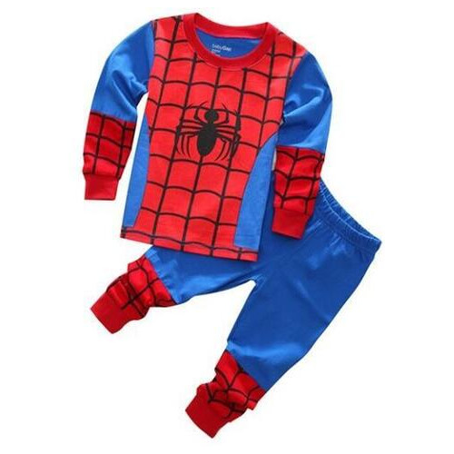 Дитяча піжама для хлопчика Людина Павук Disney бавовняна зріст 100 червоно-синій фото №2