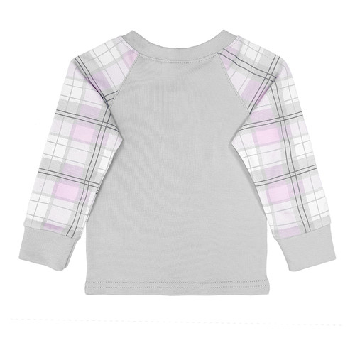 Дитяча піжама Dexters для дівчаток сіро-рожева Kitten 122 см (904 122 см) фото №3