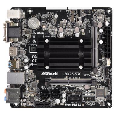 Материнська плата ASRock J4125-ITX/REF (Quad-Core Celeron 2.7GHz, 2xDDR4 SoDIMM, VGA/HDMI/DVI, 1*PCIe, 4xSATAIII, mini (J4125-ITX/REF) фото №1