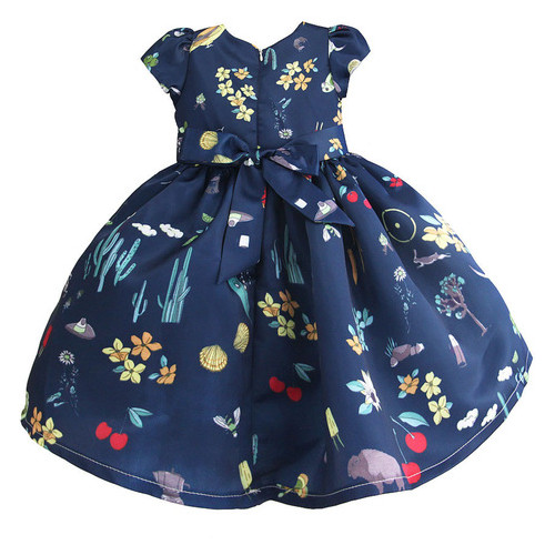 Платье для девочки Zoe Flower Театр цветов (9 мес) Синий (51315000047) фото №2