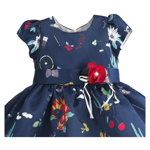 Платье для девочки Zoe Flower Театр цветов (9 мес) Синий (51315000047) фото №3