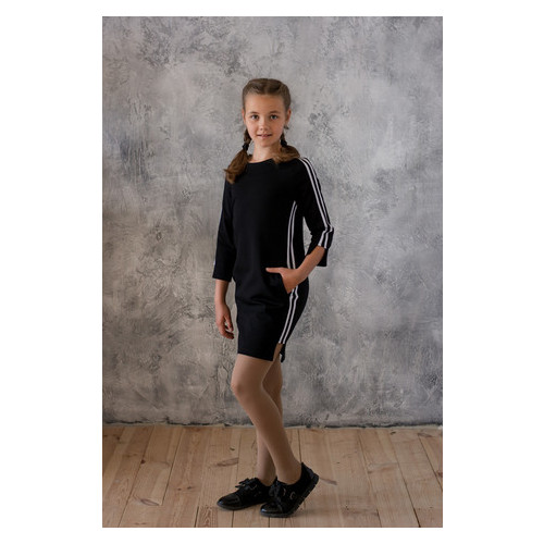 Детское платье Татьяна Филатова модель 181 черное 134 джерси фото №1