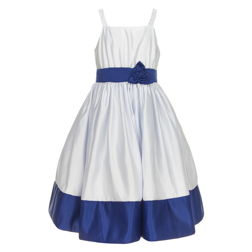 Платье Gulliver 140 cm (118GPGKC2503_White-Blue) фото №1