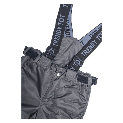 Штаны на подтяжках зимние для мальчика Модный карапуз 03-00742_grafit_134 фото №3