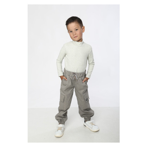 Штани для хлопчика Модний карапуз 03-01134_sirij_104 фото №3