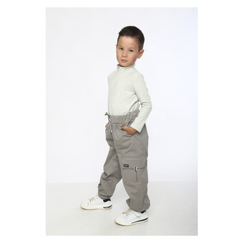 Штани для хлопчика Модний карапуз 03-01134_sirij_104 фото №2