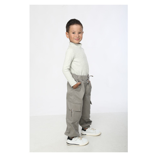 Штани для хлопчика Модний карапуз 03-01134_sirij_104 фото №4
