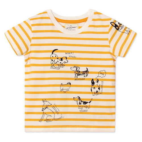Детская футболка Собаки Jumping Beans (4 года) Белый / Желтый (48737000131) фото №1