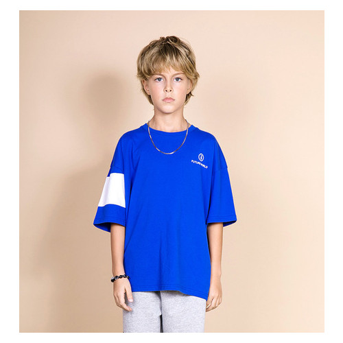 Футболка детская Мир будущего Bronco (120) Синий/Белый (52849000112) фото №1