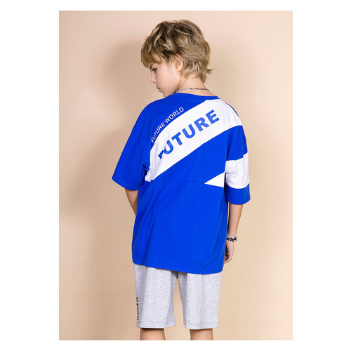 Футболка детская Мир будущего Bronco (120) Синий/Белый (52849000112) фото №3