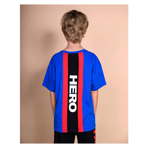 Футболка детская Hero, синий Bronco (120) Синий/Черный/Красный/Белый (52858000112) фото №3