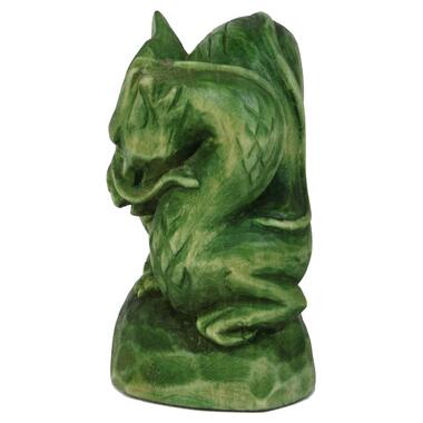 Фігурка ручної роботи зелений деревний дракон символ 2024 року фото №8