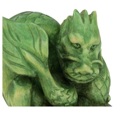 Фігурка ручної роботи зелений деревний дракон символ 2024 року фото №9