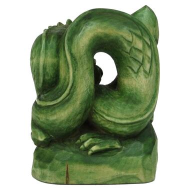 Фігурка ручної роботи зелений деревний дракон символ 2024 року фото №7