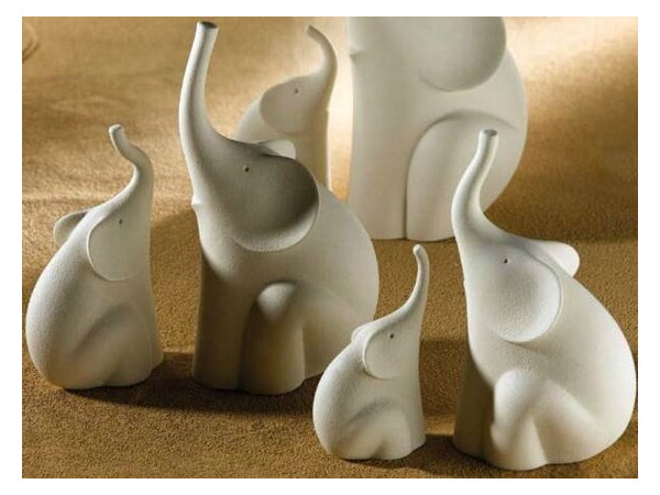 Статуэтка Linea Sette Ceramiche Слон N430/C 24 см, беж. фото №1