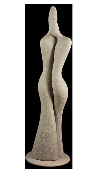 Статуетка Linea Sette Ceramiche Пара S370/B 34 см, світло-коричневий фото №1