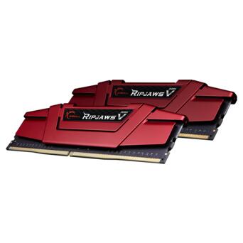 Модуль памяти G.Skill DDR4 8G KIT(2x4G) 2400MHz Ripjaws V Red 1.2V box (F4-2400C17D-8GVR) фото №2