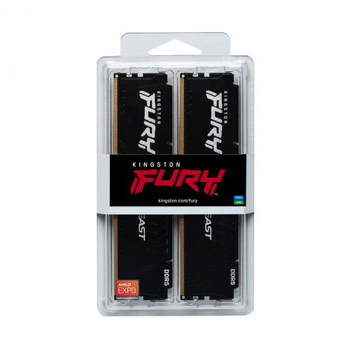 Модуль пам'яті Kingston FURY Beast Black DDR5-6000 32Gb KIT (2x16GB) (KF560C36BBEK2-32) фото №5