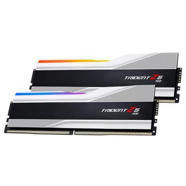 Модуль пам'яті для комп'ютера DDR5 64GB (2x32GB) 6000 Trident Z5 RGB Silver G.Skill (F5-6000J3238G32GX2-TZ5RS) фото №3