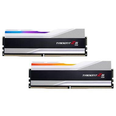 Модуль пам'яті для комп'ютера DDR5 32GB (2x16GB) 6800 Trident Z5 RGB Silver G.Skill (F5-6800J3445G16GX2-TZ5RS) фото №1