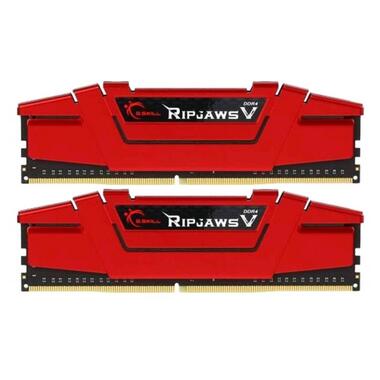 Модуль пам'яті  DDR4 2x8GB/2666 G.Skill Ripjaws V Red (F4-2666C19D-16GVR) фото №1