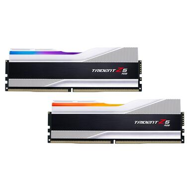 Модуль пам'яті  DDR5 2x16GB/6400 G.Skill Trident Z5 RGB Silver (F5-6400J3239G16GX2-TZ5RS) фото №1