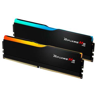 Модуль памяти для компьютера DDR5 64GB (2x32GB) 6000 MHz Ripjaws M5 RGB Matte Black G.Skill (F5-6000J3238G32GX2-RM5RK) фото №3