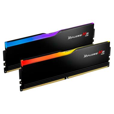 Модуль памяти для компьютера DDR5 64GB (2x32GB) 6400 MHz Ripjaws M5 RGB Matte Black G.Skill (F5-6400J3239G32GX2-RM5RK) фото №2