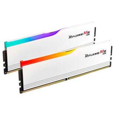 Модуль памяти для компьютера DDR5 64GB (2x32GB) 6400 MHz Ripjaws M5 RGB Matte White G.Skill (F5-6400J3239G32GX2-RM5RW) фото №2