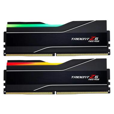Модуль памяти для компьютера DDR5 32GB (2x16GB) 6000 MHz Trident Z5 Neo RGB Black G.Skill (F5-6000J2836G16GX2-TZ5NR) фото №1