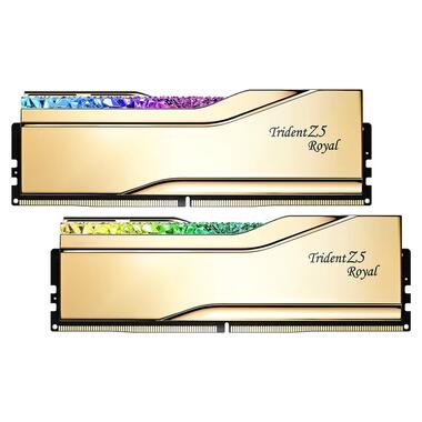 Модуль памяти для компьютера DDR5 32GB (2x16GB) 6400 MHz Trident Z5 Royal Gold G.Skill (F5-6400J3039G16GX2-TR5G) фото №1