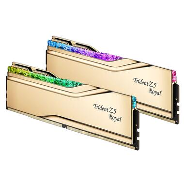 Модуль памяти для компьютера DDR5 32GB (2x16GB) 6400 MHz Trident Z5 Royal Gold G.Skill (F5-6400J3039G16GX2-TR5G) фото №3
