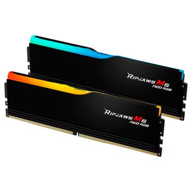 Модуль памяти для компьютера DDR5 64GB (2x32GB) 6000 MHz Ripjaws M5 Neo RGB Matte Black G.Skill (F5-6000J3636F32GX2-RM5NRK) фото №3