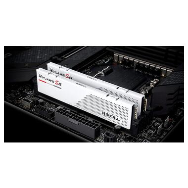 Модуль памяти для компьютера DDR5 64GB (2x32GB) 6000 MHz Ripjaws S5 Matte White G.Skill (F5-6000J2836G32GX2-RS5W) фото №4