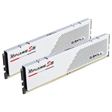 Модуль памяти для компьютера DDR5 64GB (2x32GB) 6000 MHz Ripjaws S5 Matte White G.Skill (F5-6000J2836G32GX2-RS5W) фото №2