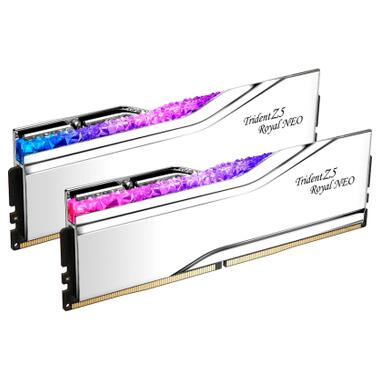 Модуль памяти для компьютера DDR5 64GB (2x32GB) 6000 MHz Trident Z5 Royal Silver G.Skill (F5-6000J2836G32GX2-TR5S) фото №2
